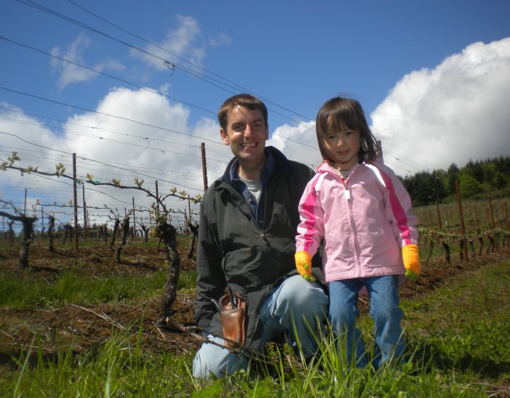 Todd and Lia in the Vineyard